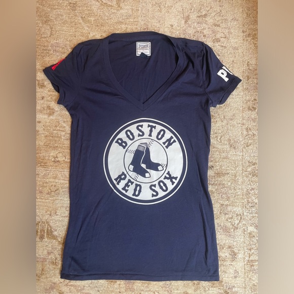 Victorias Secret Pink Red Sox T-shirt size Medium - Picture 1 of 7